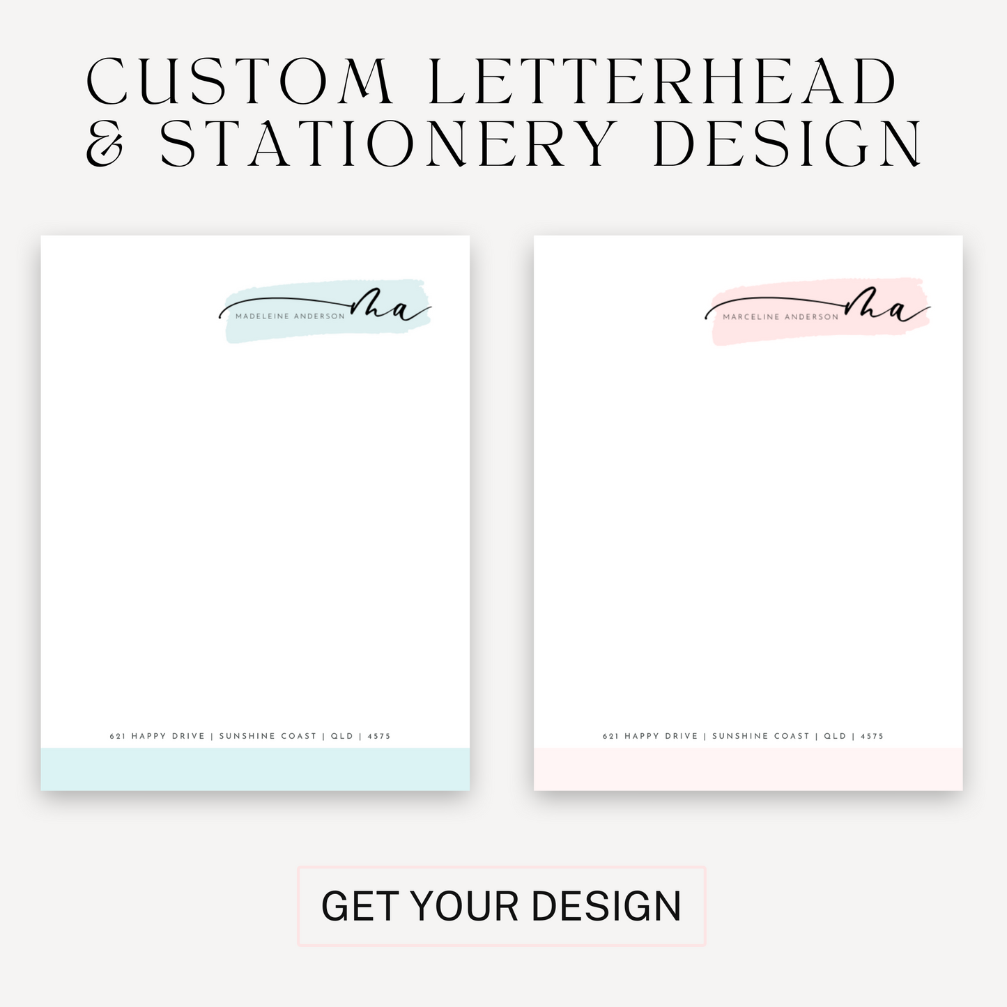 Custom Letterhead Design | Business Letterhead | Custom Stationery