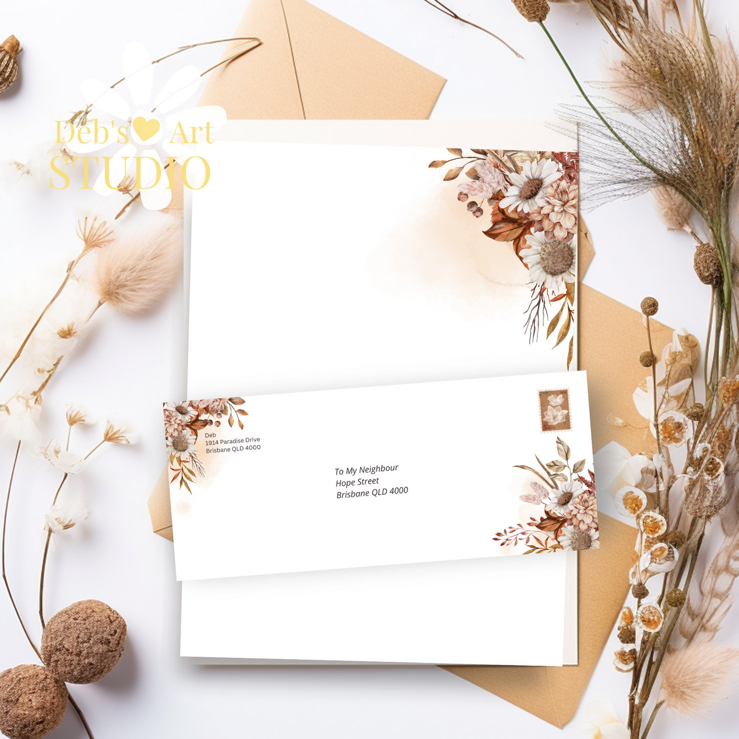 Visit jw.org, French, JW Envelopes | Memorial | Letter Writing | Autumn Boho