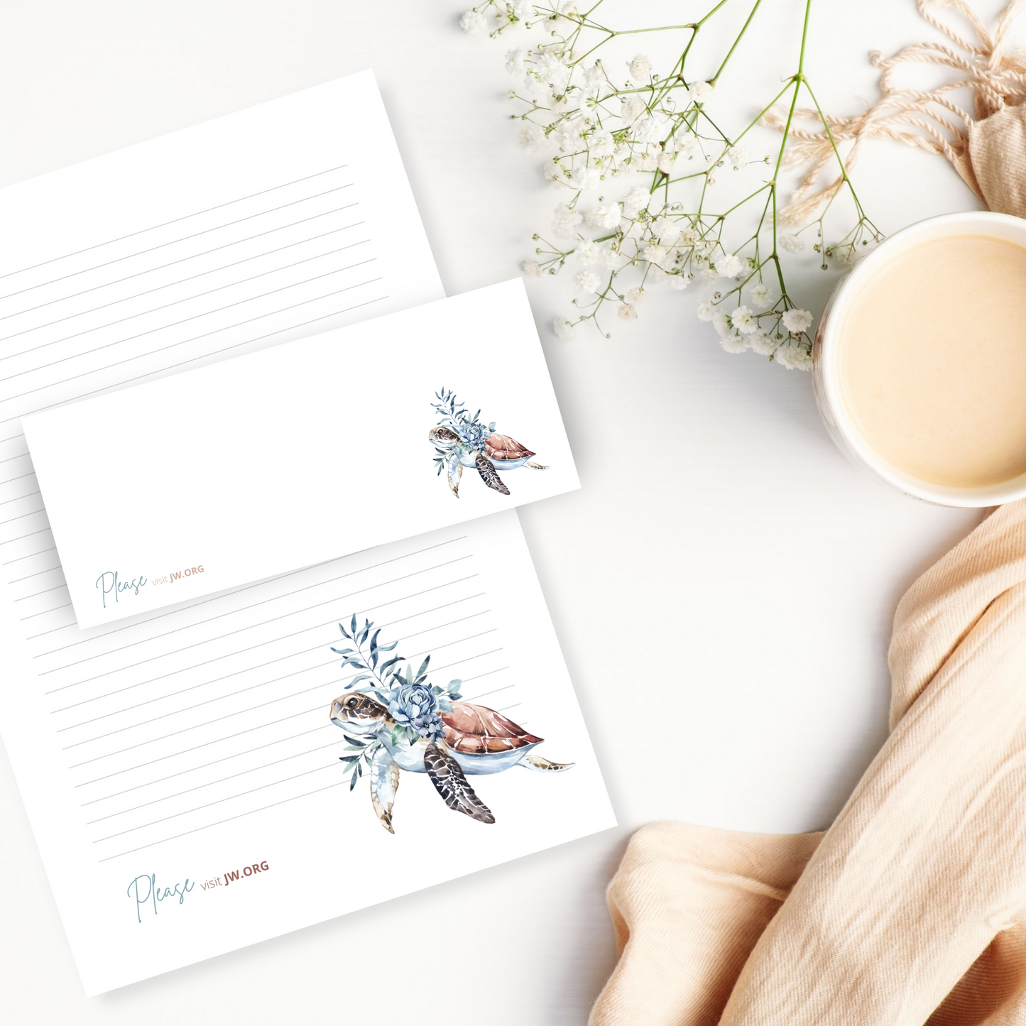 Printable Envelope | JW Printable | Letterheads | Ocean Fauna