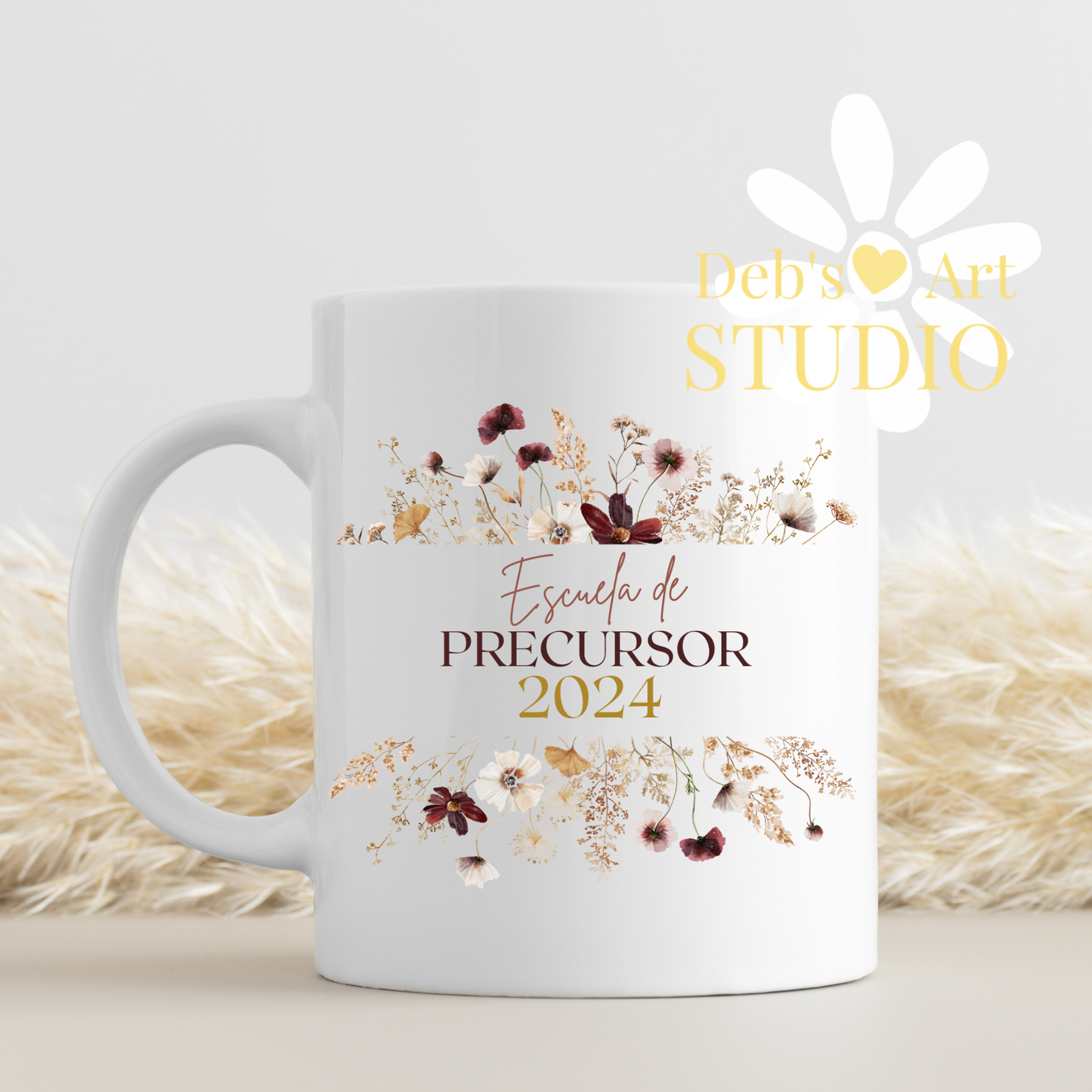 Spanish, Pioneer School Mug Design - Editable | JW Pioneer Gift | Boho