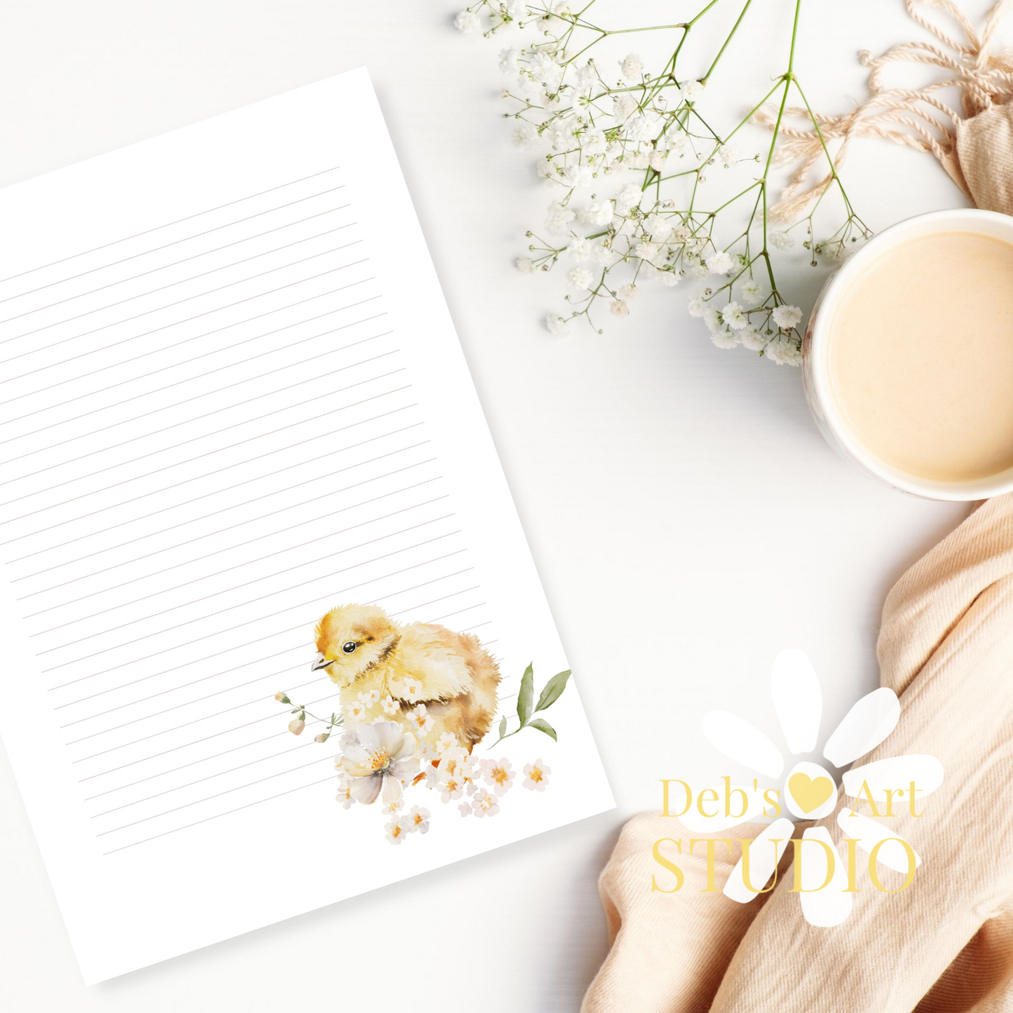 JW Letter Writing Paper | JW Printable | Notepaper | Baby Animals