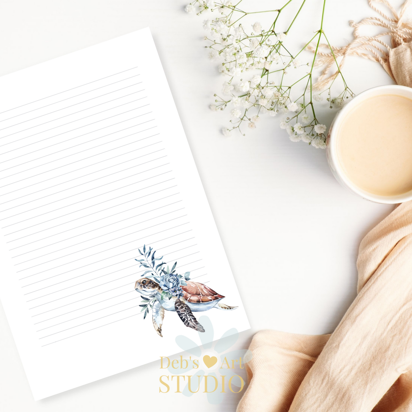 Letter Writing Paper | JW Printable | Letterheads | Ocean Fauna