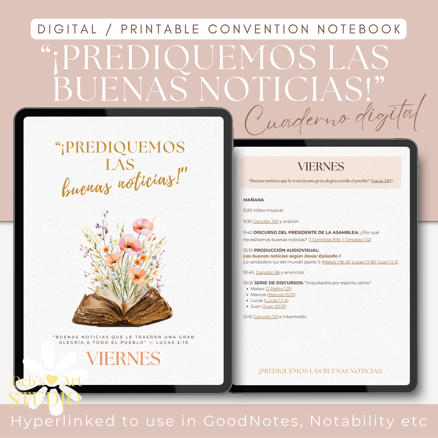 2024 Spanish JW Convention Notebook | Declare the Good News | Peach