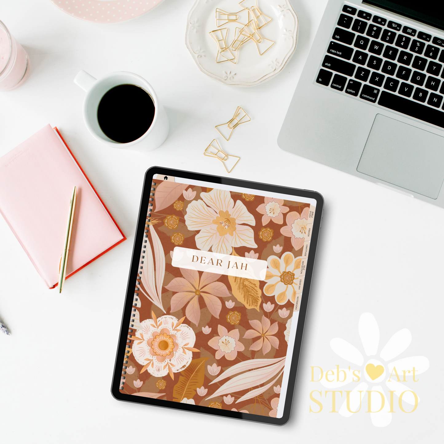 JW Bible Study & Prayer Journal | JW Digital Planner | Boho Blooms