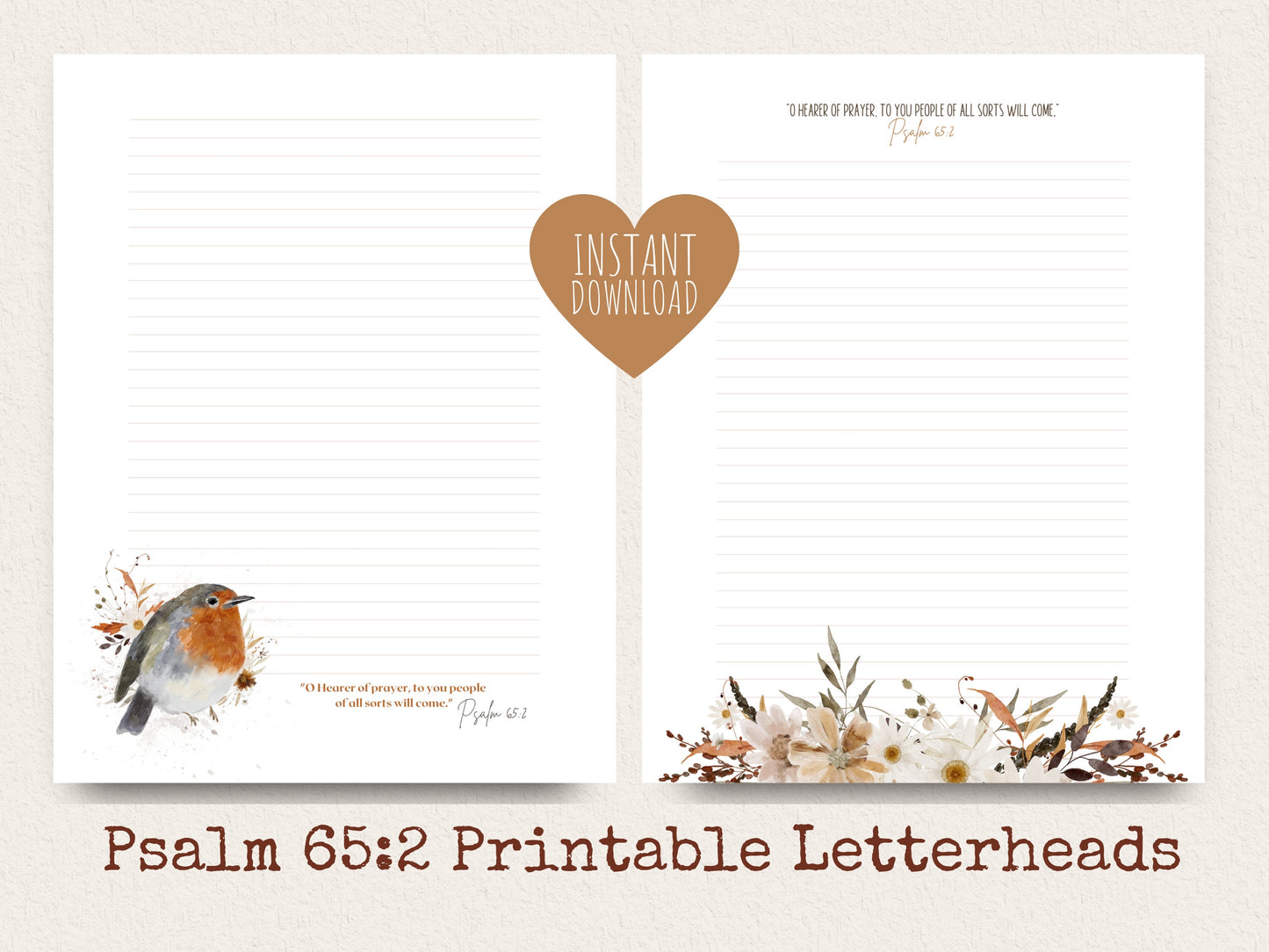 Psalm 65:2, JW Letter Writing Paper | JW Letter Writing | Jehovah's Witnesses | JW Printable | Letterheads | Fall Fox | Fall Flowers, Fauna