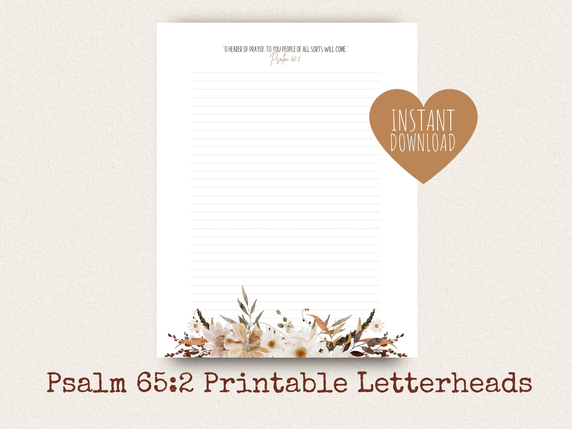 Psalm 65:2, JW Letter Writing Paper | JW Letter Writing | Jehovah's Witnesses | JW Printable | Letterheads | Fall Fox | Fall Flowers, Fauna