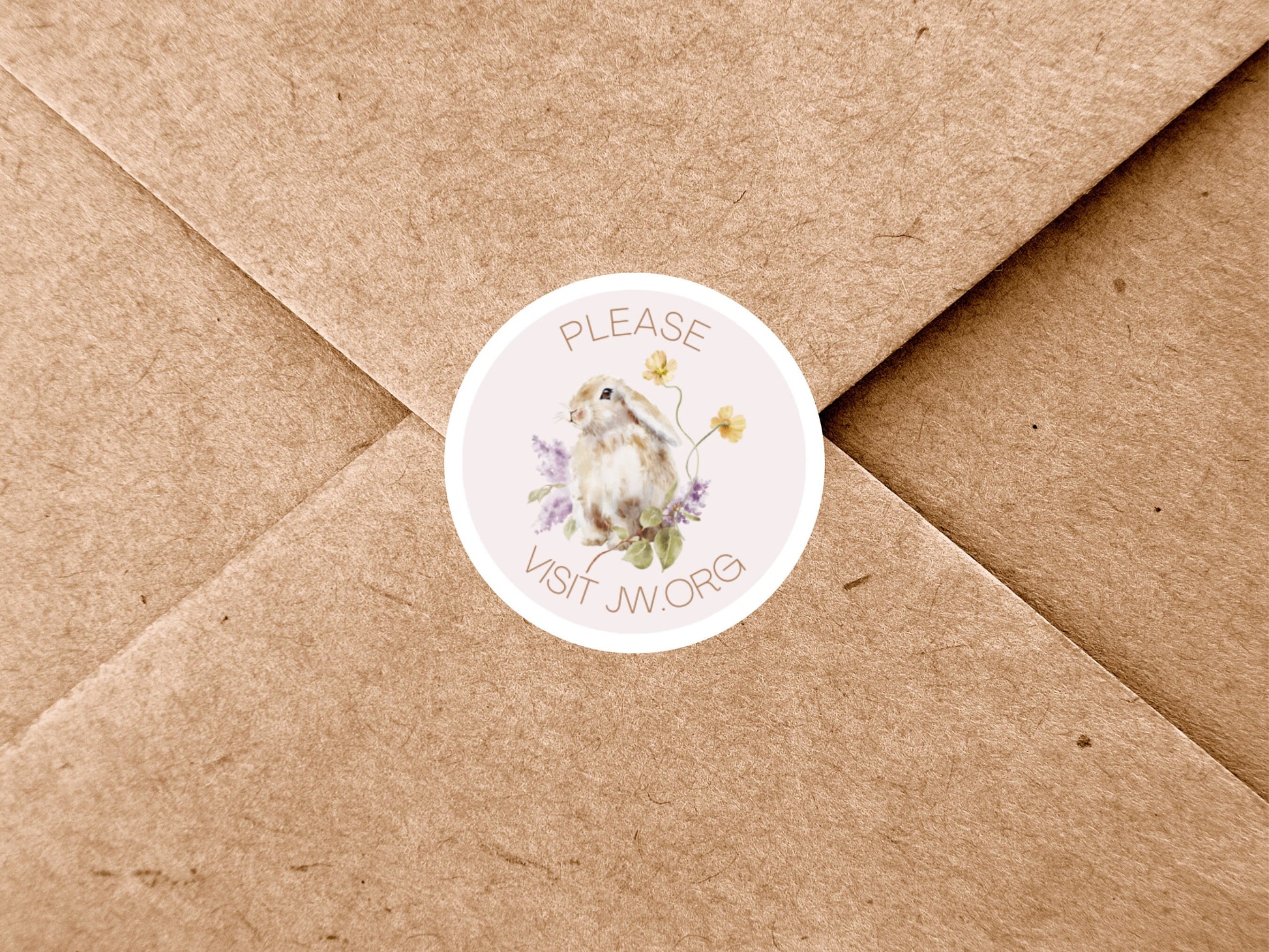 Please Visit jw.org | Envelope Stickers | Spring Furry Friends | JW Letter Writing | Jehovah's Witnesses | JW Stickers | JW Printable