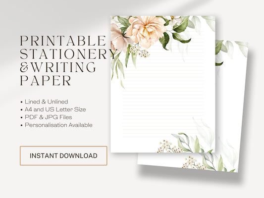 Printable Letterhead | Letter Writing | JW Gift Ideas | JW Letter Writing