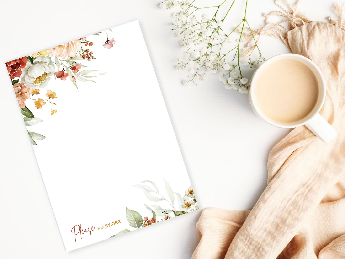 Visit jw.org, Letter Writing Template | Jehovah's Witnesses | JW Printable | JW Letterheads | Bright Botanicals