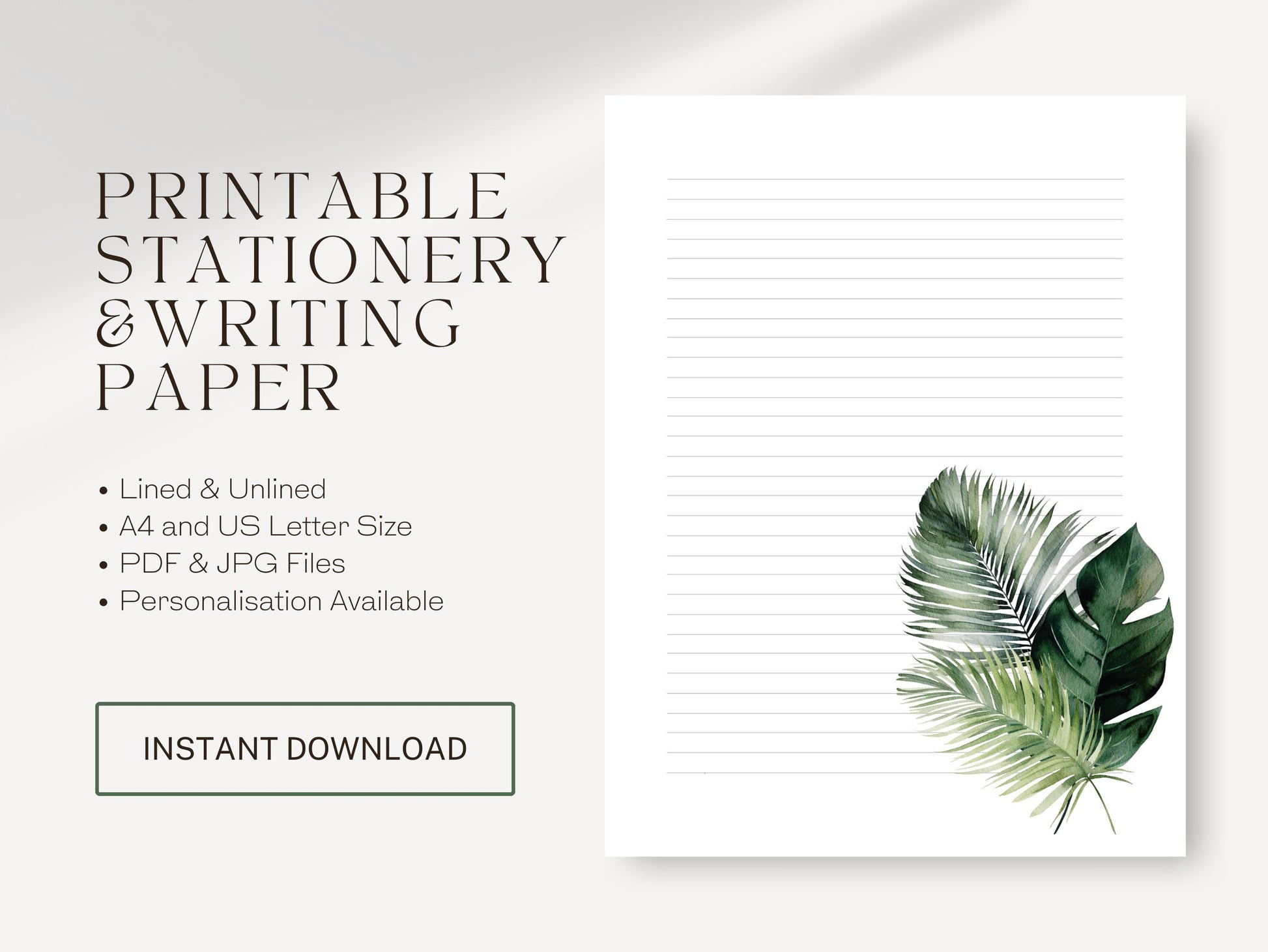 JW Letter Writing Paper | JW Printable | Letterheads | Paradise Forest