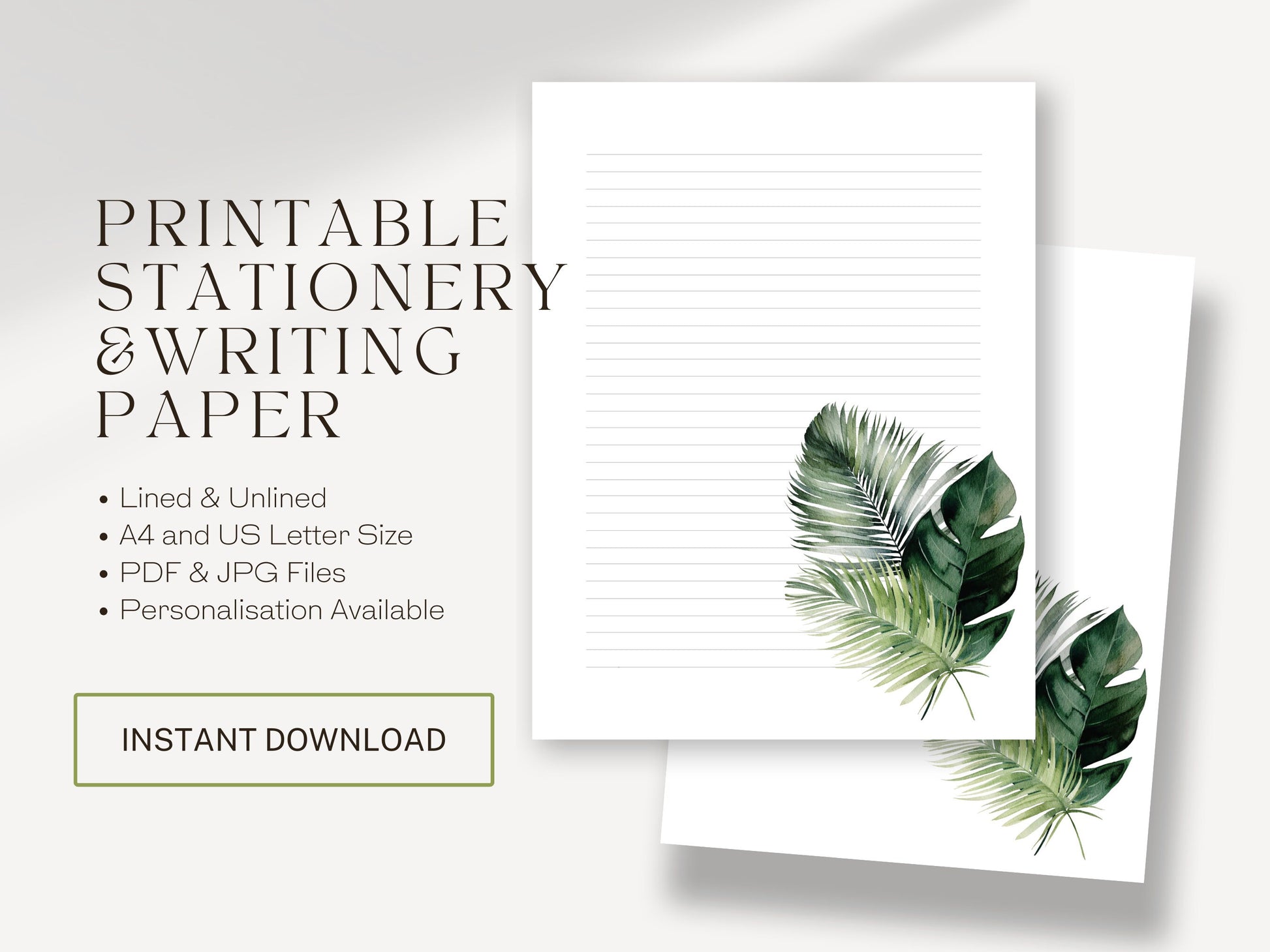 JW Letter Writing Paper | JW Printable | Letterheads | Paradise Forest