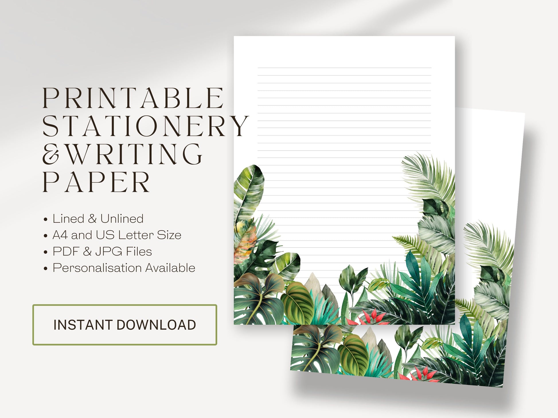 JW Letter Writing Paper | JW Printable | Letterheads | Paradise Forest