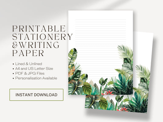 JW Letter Writing Paper | JW Printable | Letterheads | Paradise Forest