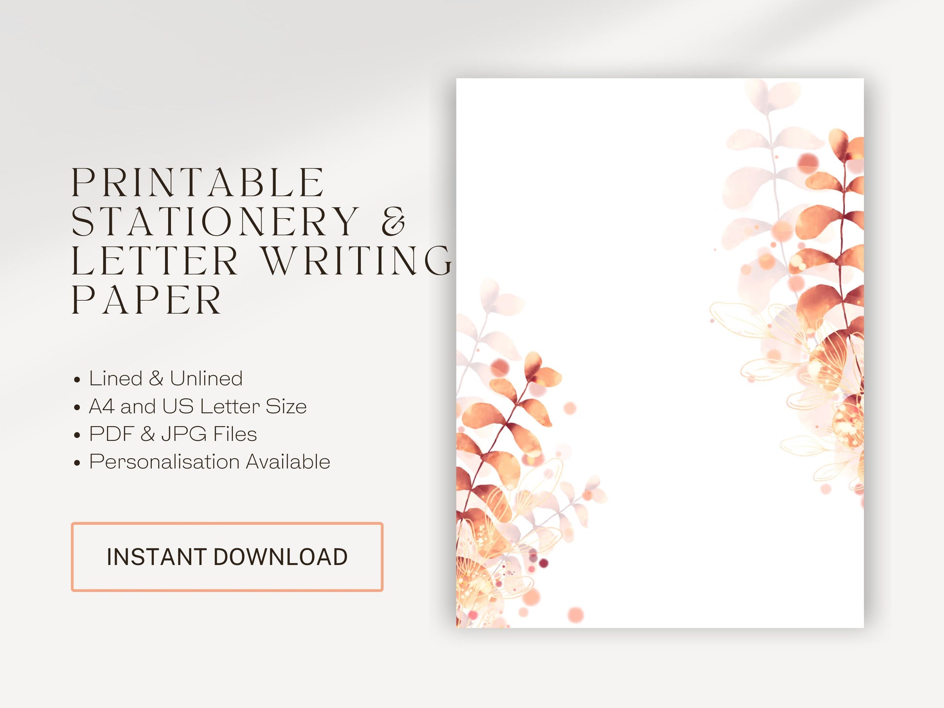 JW Letter Writing Paper | JW Printable | Letterheads | Fall Leaves