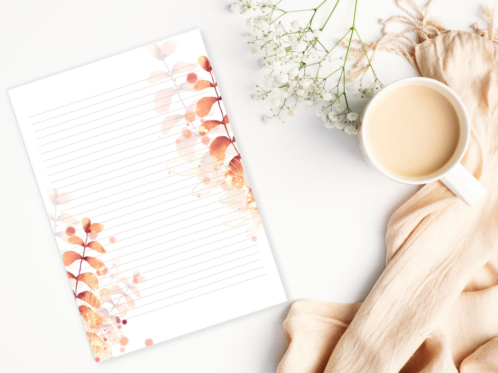 JW Letter Writing Paper | JW Printable | Letterheads | Fall Leaves