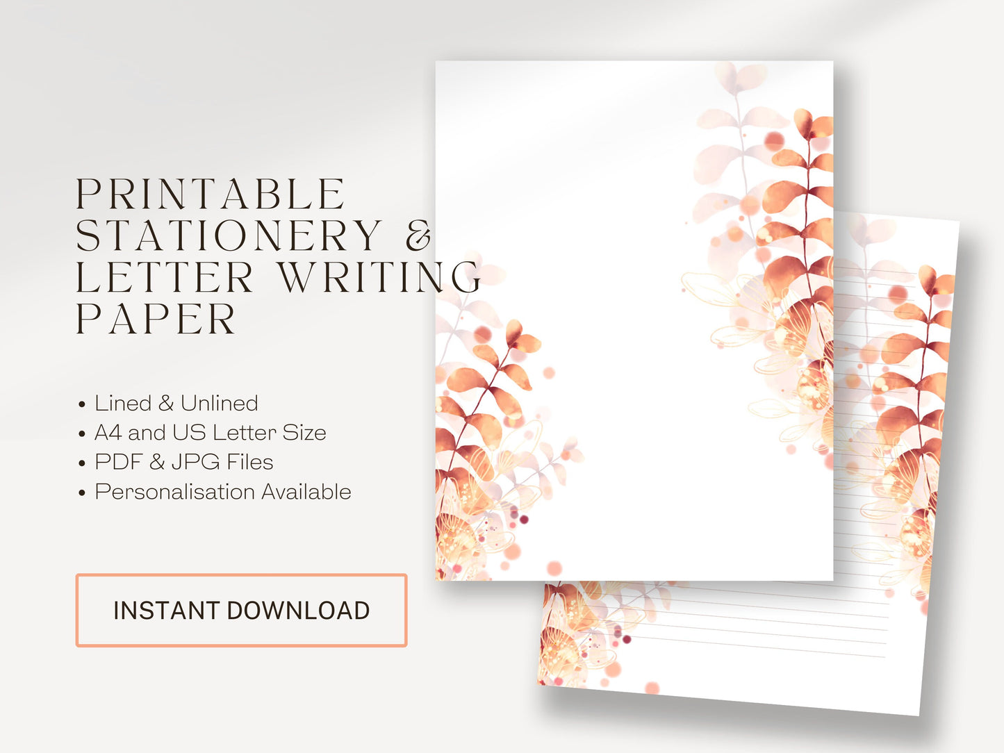 JW Letter Writing Paper | JW Printable | Letterheads | Fall Leaves