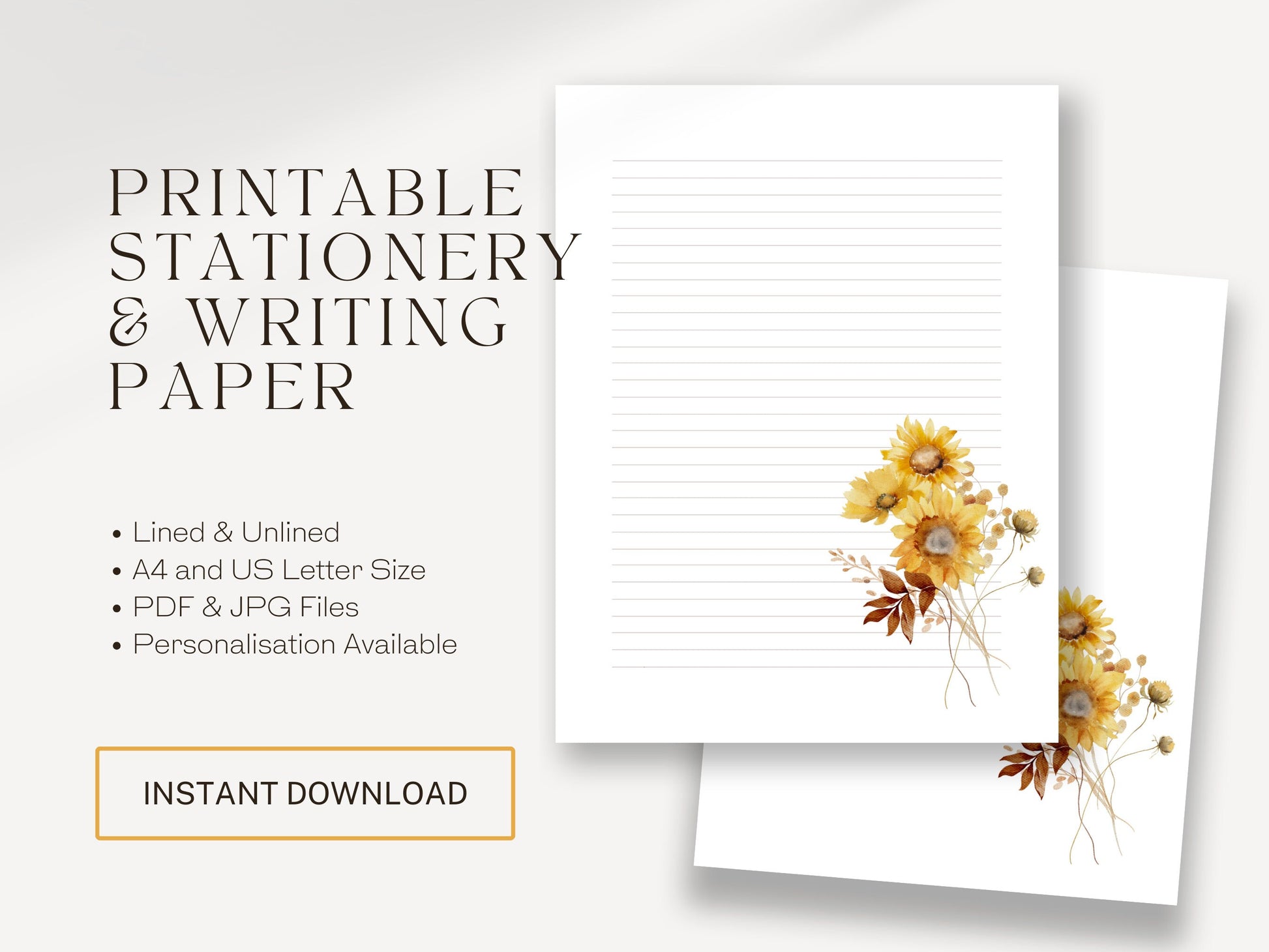 JW Letter Writing | Jehovah's Witnesses | Letterheads | Sunflower Print