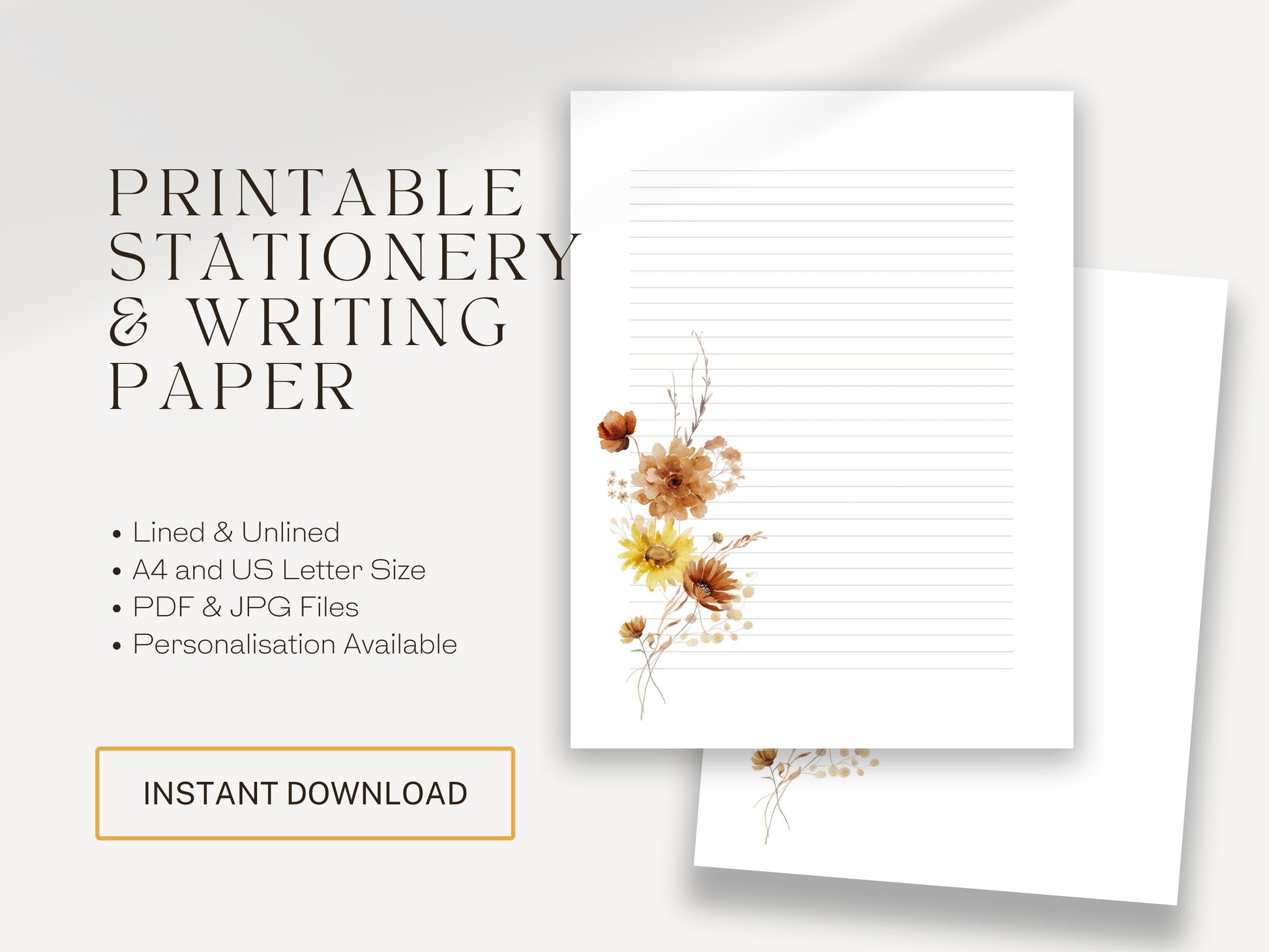 JW Letter Writing | Jehovah's Witnesses | Letterheads | Sunflower Print