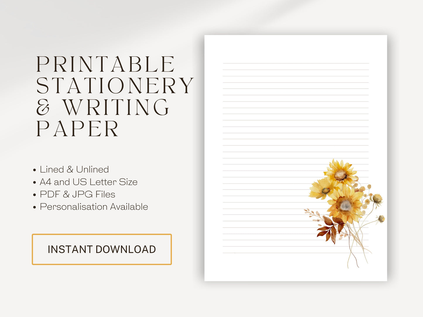 JW Letter Writing | Jehovah's Witnesses | Letterheads | Sunflower Print