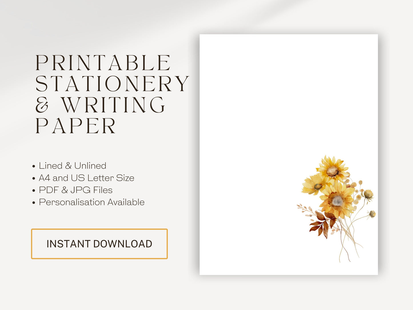 JW Letter Writing | Jehovah's Witnesses | Letterheads | Sunflower Print