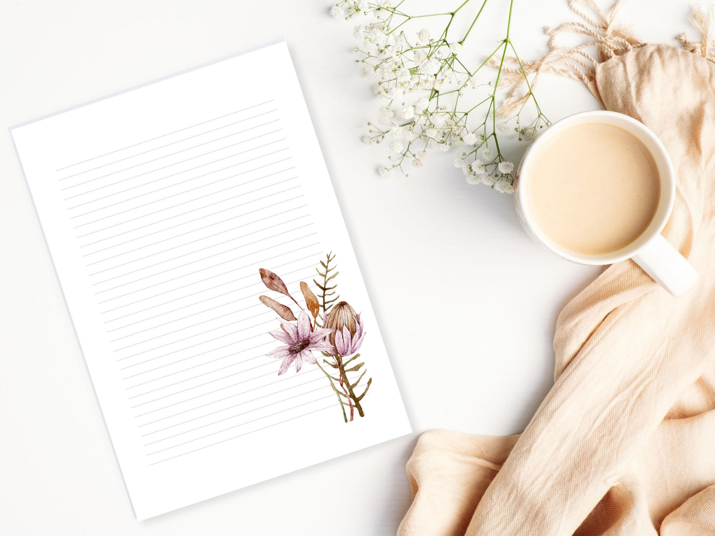 JW Letter Writing Paper | JW Printable | Letterheads | Botanical Print